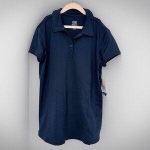 Athleta Girls Navy Blue Polo top, size 14